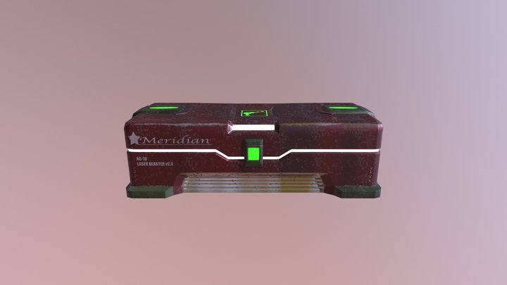 Sci-Fi Crate - Weapons 3D Model