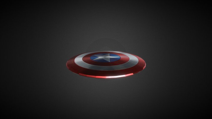 Cap`s shield 3D Model