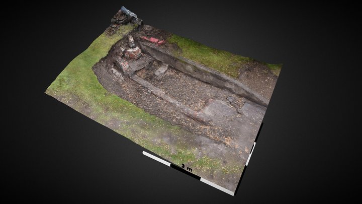 Jáchymov, Rovnost, porušení historických terénů 3D Model