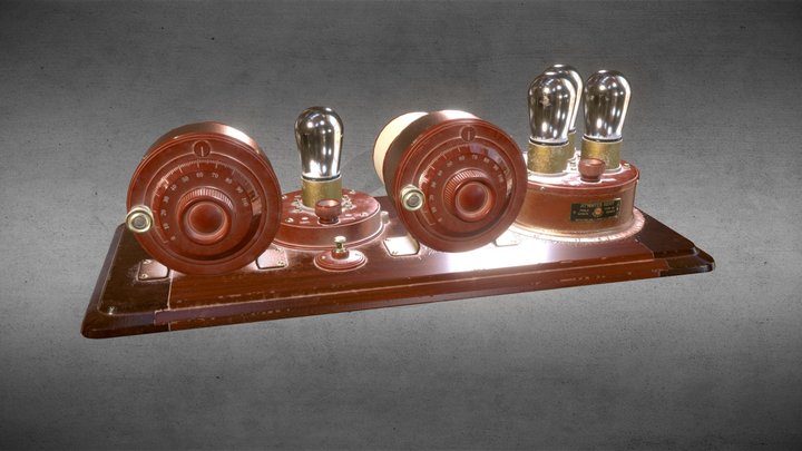 Atwater Kent Detector & Amplifier 3D Model