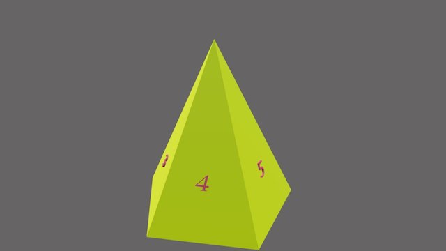 5k Piramide, Genummerd 3D Model