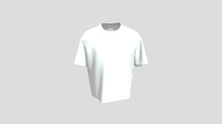 Plain white Tee 3D Model
