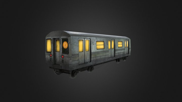 NYC Subway Car - Lightweight 3D Model
