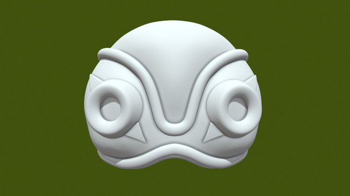 Mask of Princess Mononoke 3D Model