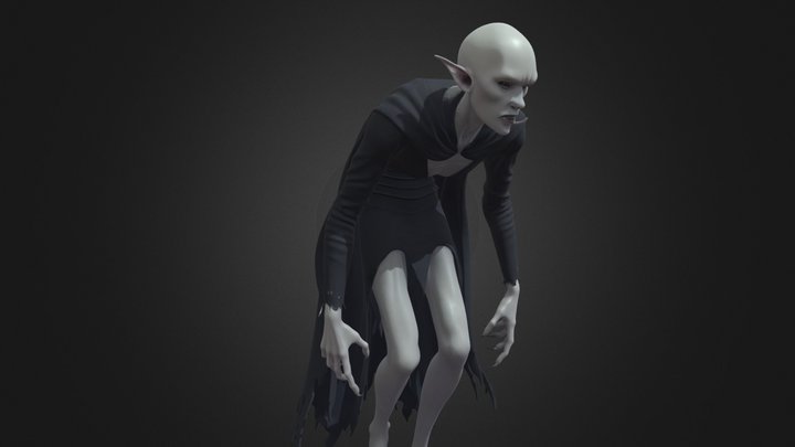 Elegant Gothic Vampire – Kostenloses 3D-Modell STL