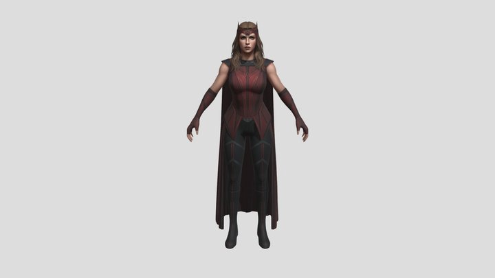 The Scarlet Witch 3D Model