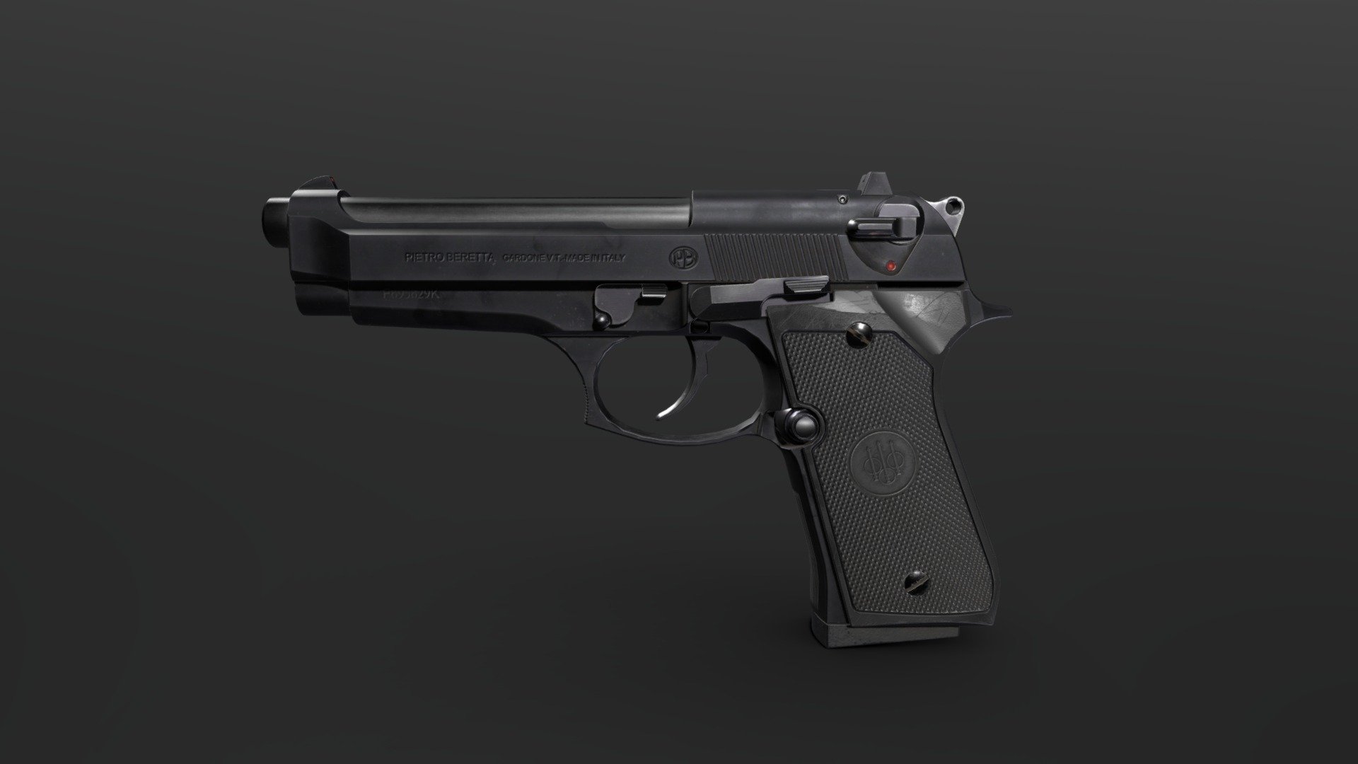 Beretta_BlackSkin - 3D model by 3dmodeling [83fa479] - Sketchfab