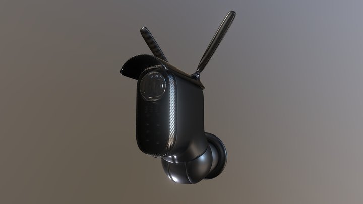 Modern IP CCTV cameras. 3D Model