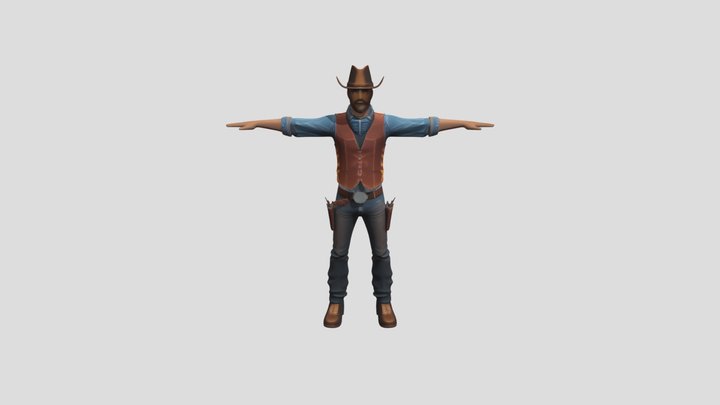 Cowboy_T-pose 3D Model