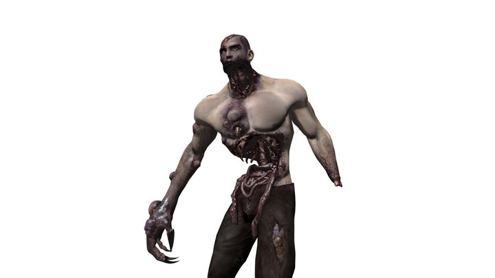 3DFoin - Strong Zombie 3D Model
