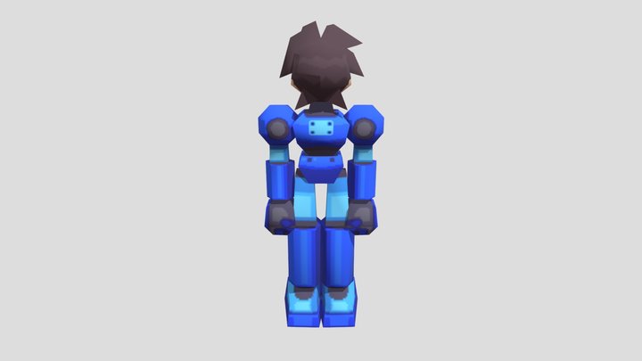 Play Station - Mega Man Legends - Megaman 3D Model