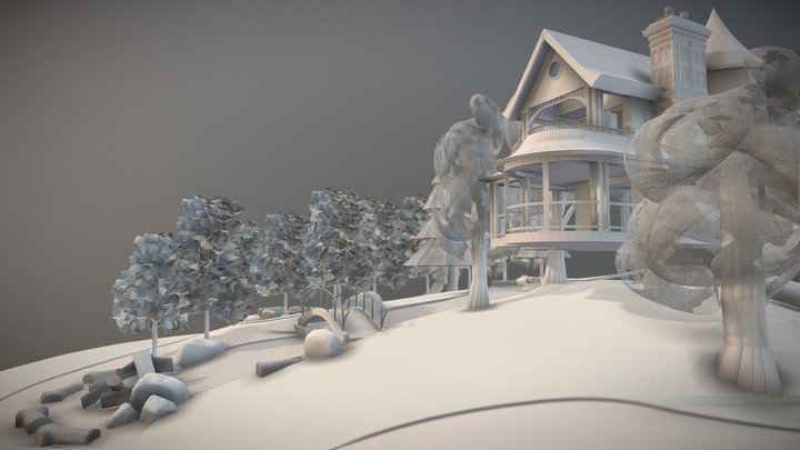 Park tree house 3D Model