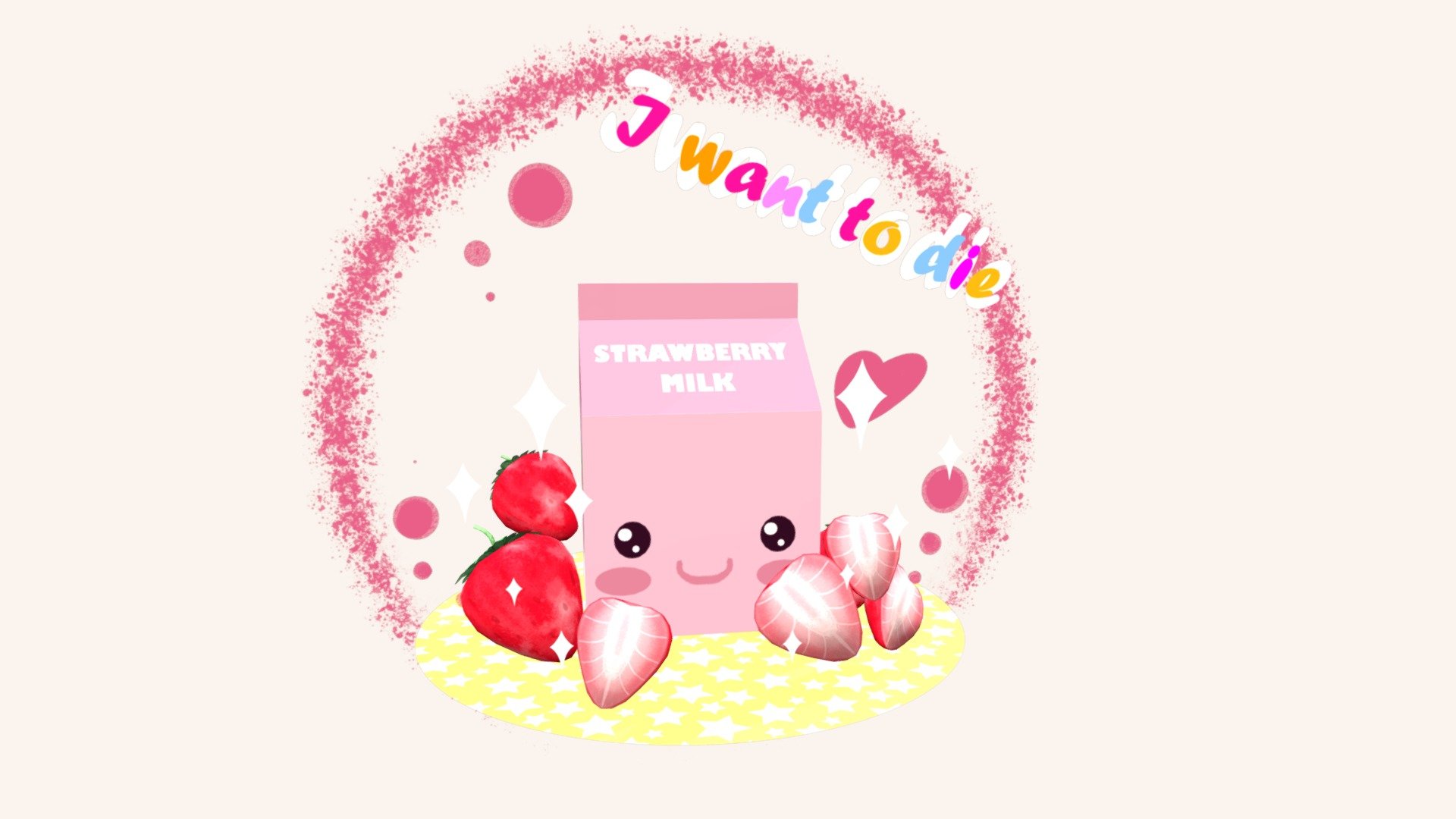 Kawaii Strawberry Milk