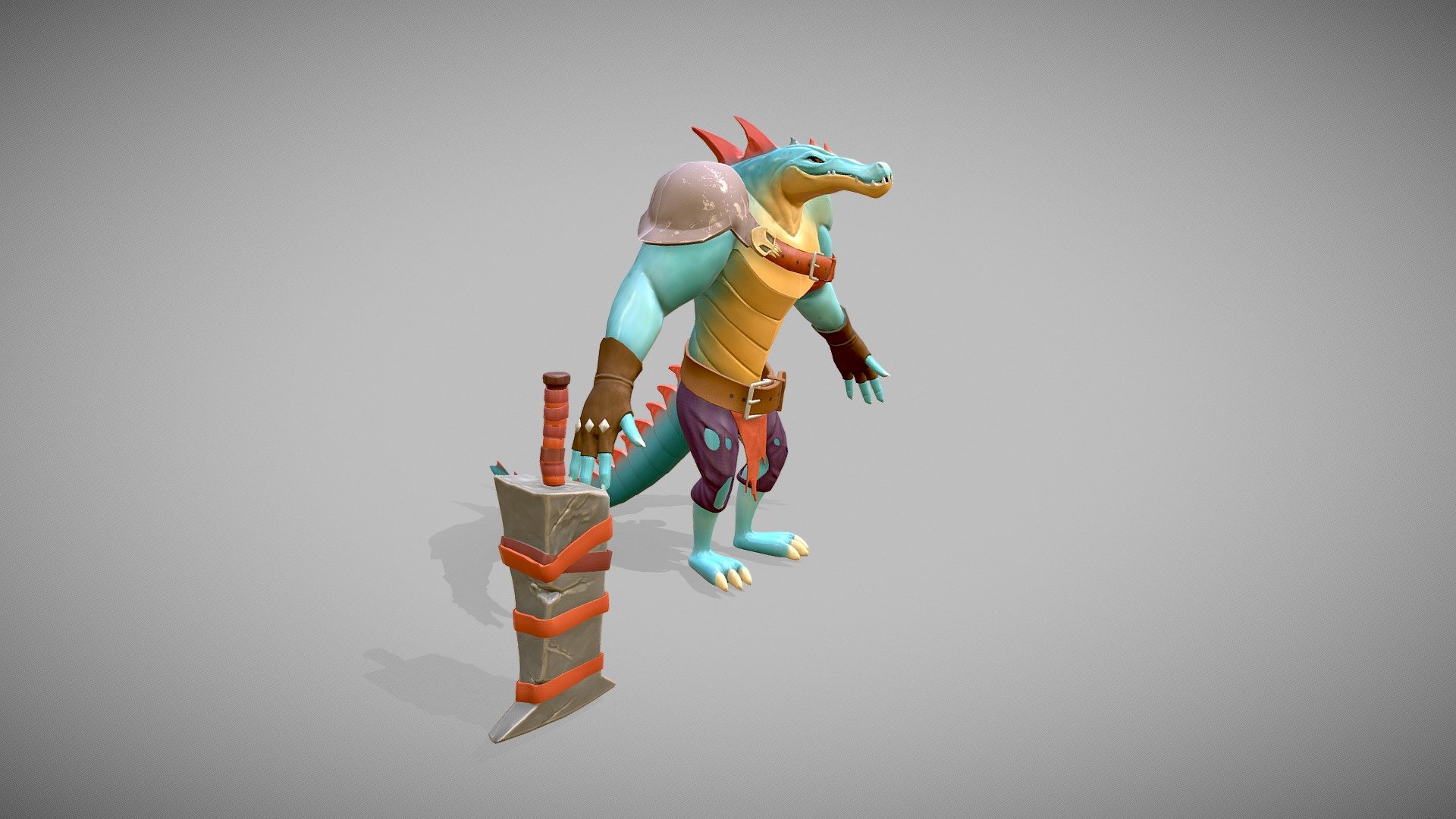 Mercenary Lizard - Concept by Federico Meloni - 3D model by PedroFirmus ...