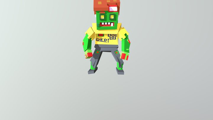 Mutant Dying 3D Model