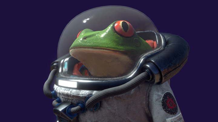 Space frog 3D Model