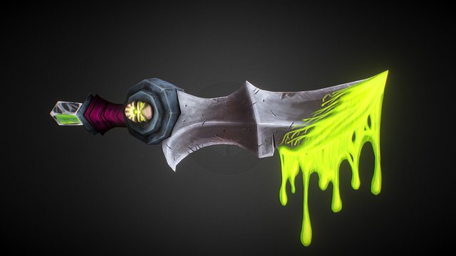 Poison Dagger 3D Model