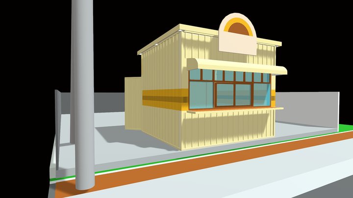 TB SHOP CONTAINER 1 3D Model