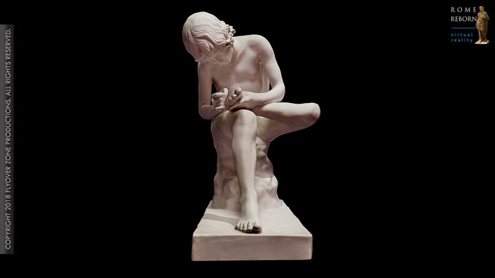 3D rendering of Spinario