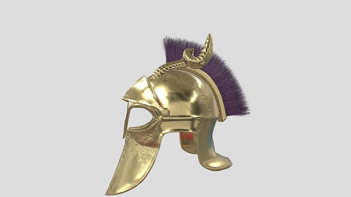 Helmet with Horns 3D Model