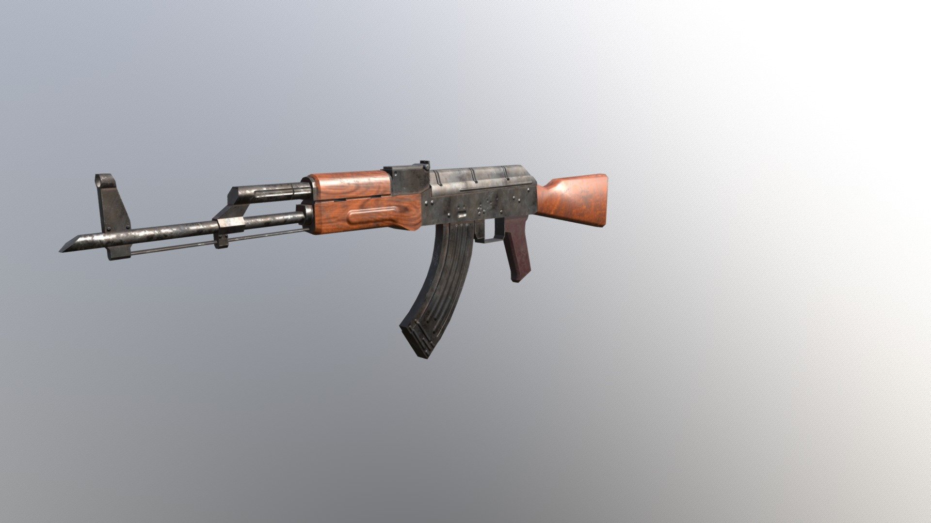 Low poly AKM - 3D model by Frankencookie [8405771] - Sketchfab