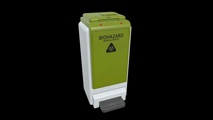 Dumpster of medical waste 3D Model