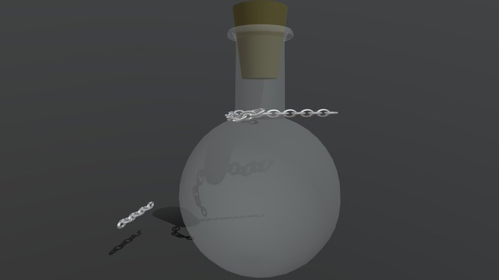 Potion Bottle-WIP 3D Model
