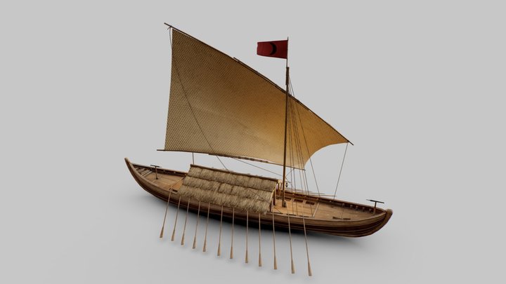 Kelulus (Warships Of Malacca 15th Century) 3D Model