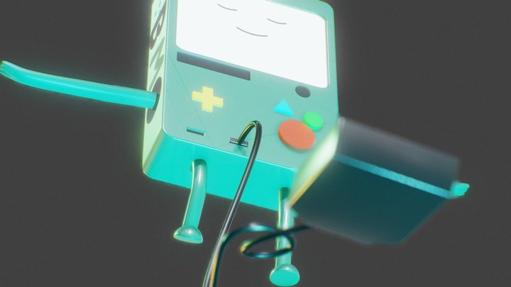 Floating BMO - Adventure Time 3D Model
