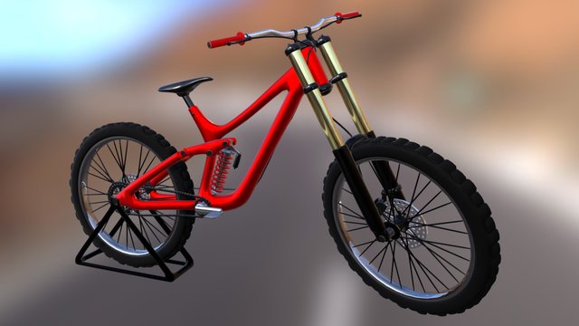 Downhill bike 3D Model