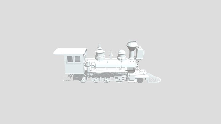 Classic Train 3D Model