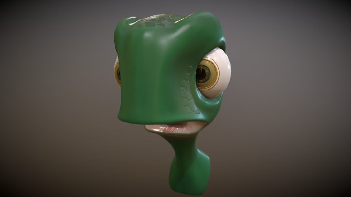 Turtle Bust 3D Model