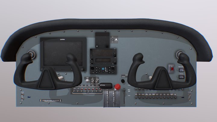 Piper Pilot 100i Instrument Panel 3D Model