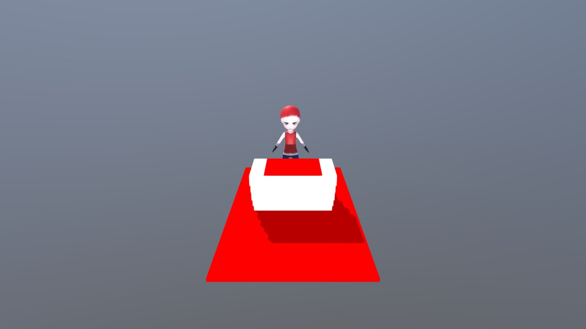 Little Girl Going Upstairs