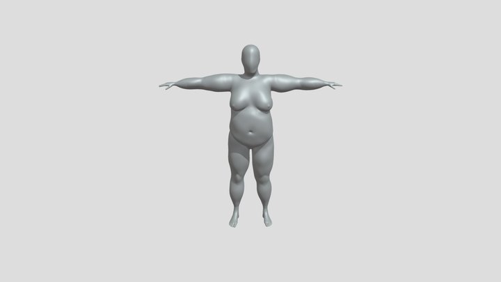 Female Character 3D Model