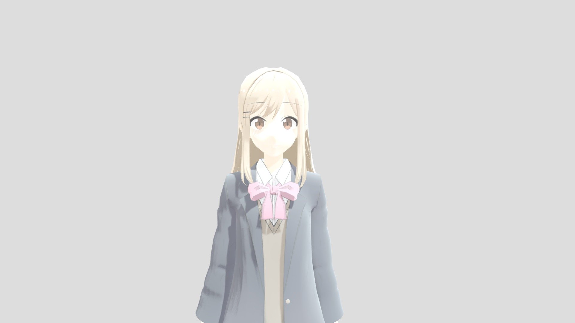 Anime school girl (Rigged) - Download Free 3D model by darknessvoid403 ...