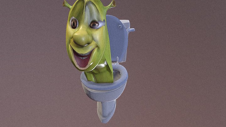 Skibidi Shrek  test1 3D Model