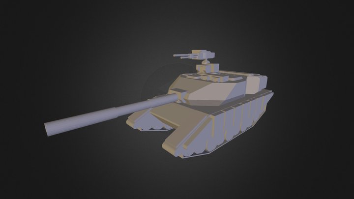 J-Tank (Low Poly) 3D Model