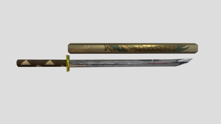Katana Dragon 3D Model