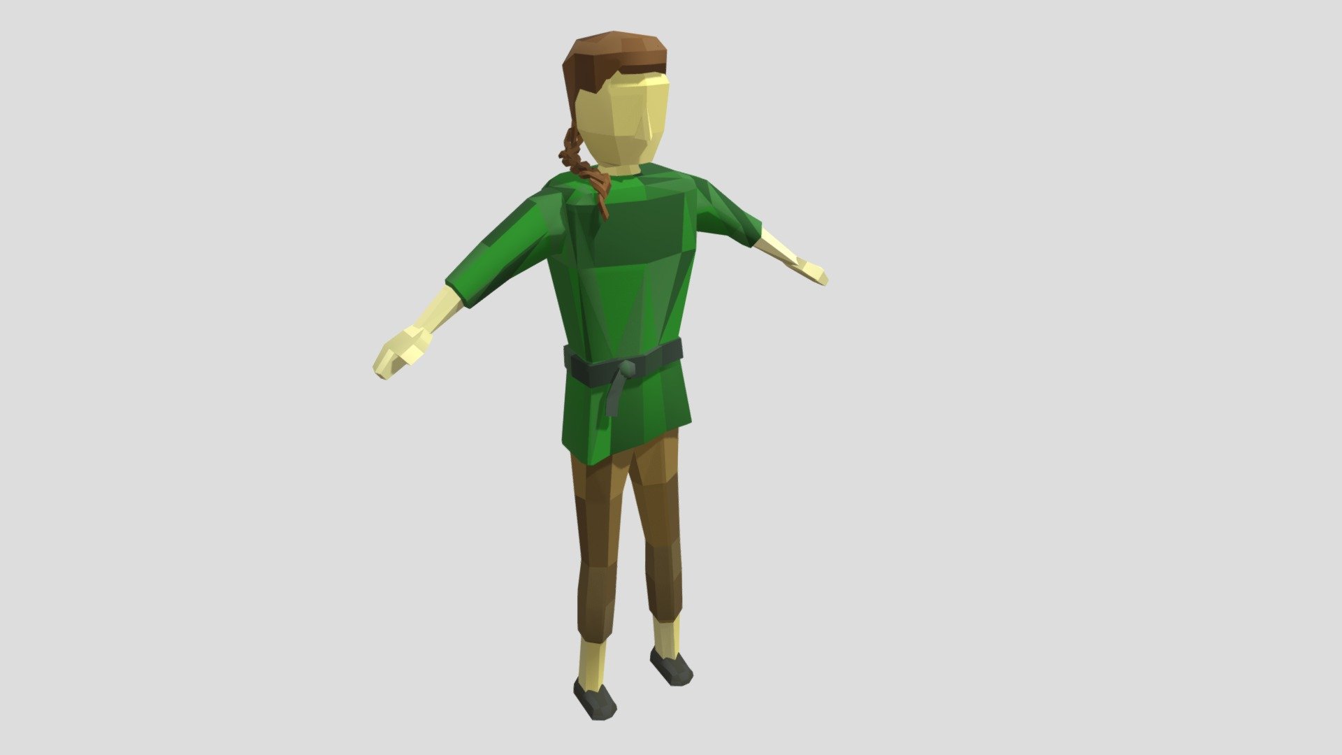 Celtic Character Low-Poly