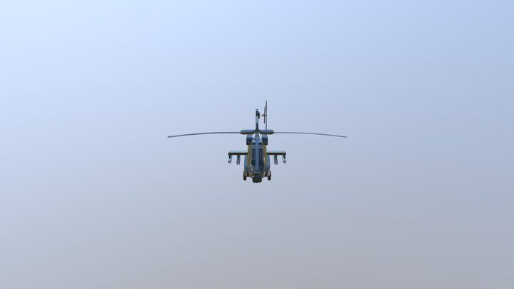 Helicoptero Militar 3D Model