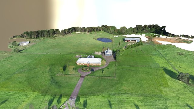 Rural Property 3D Model 3D Model