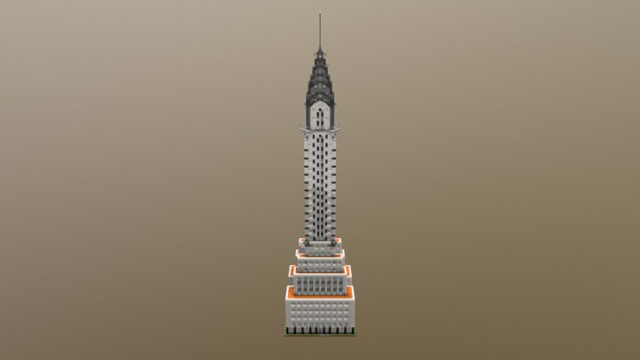 Landmark City Chrysler Building 3D Model