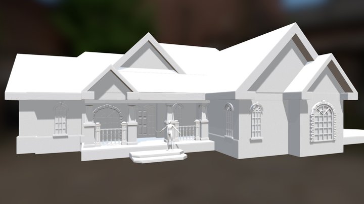 Lodge House- Blender 3D Model