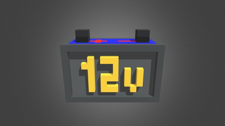 Car Battery 3D Model