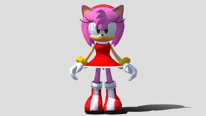 Sonic e Amy Rose Modelo 3D - TurboSquid 1085207