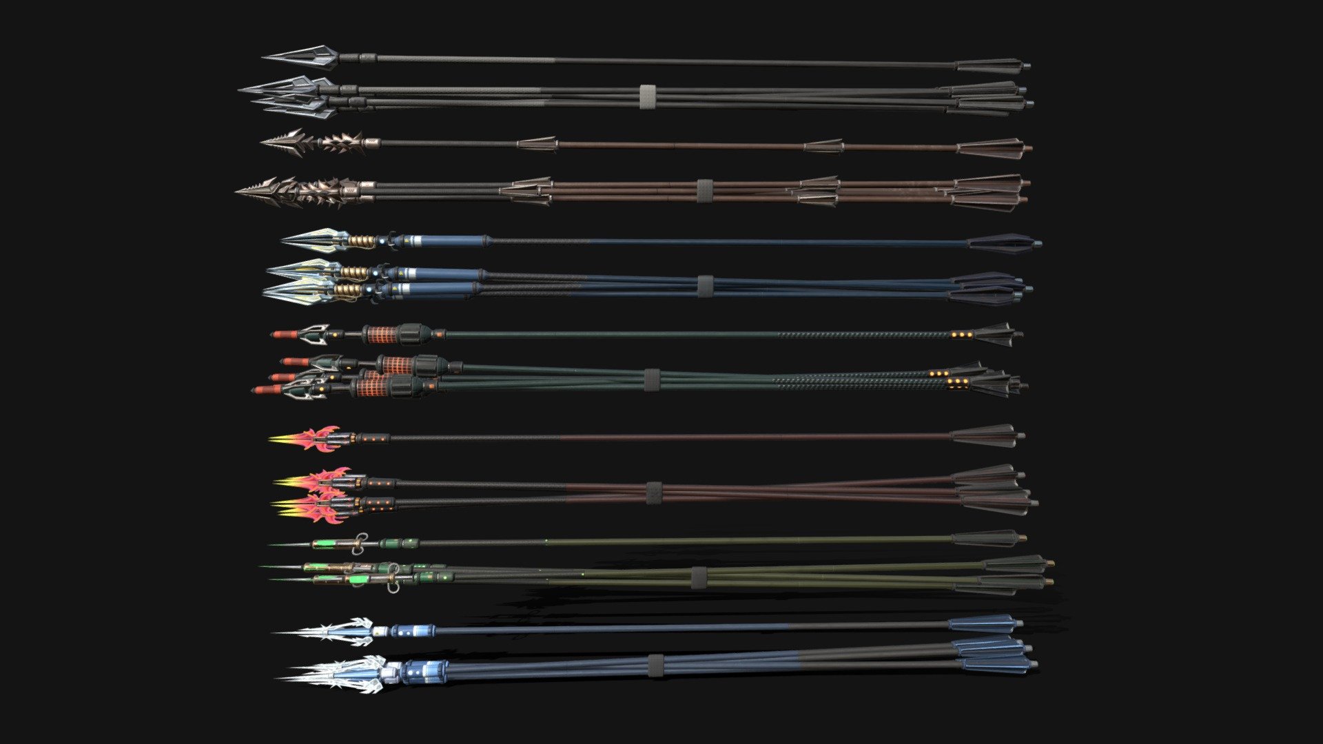 Sci-Fi Arrows Pack - Buy Royalty Free 3D model by Clockwork Creations ...