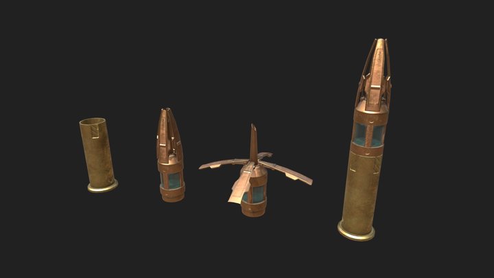 Hunt and Snare cartridge 3D Model
