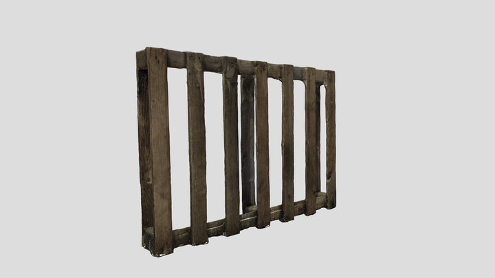 Euro pallet photoscanned 3D Model