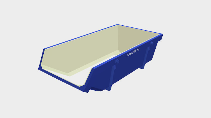 Láncos konténer / Lift-off container 3D Model